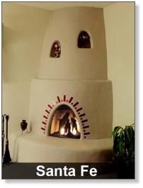 Santa Fe Kiva Fireplace Kit